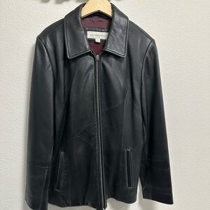 Liz Claiborne Women's Black Leather Jacket
